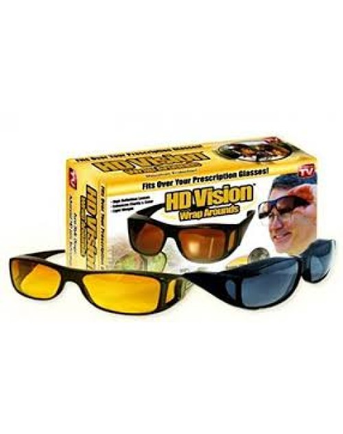 Pack of 2 HD Night Vision Glasses Wrap Arounds